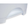 CESTINO CARTA PEDALE PLASTICA 10L BIANCO 