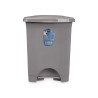 CESTINO CARTA PEDALE PLASTICA 10L GRIGIO