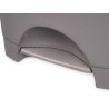 POUBELLE À PÉDALE EN PLASTIQUE 10L GRIS