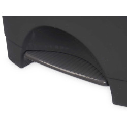 PLASTIC PEDAL BIN 10L ANTHRACITE