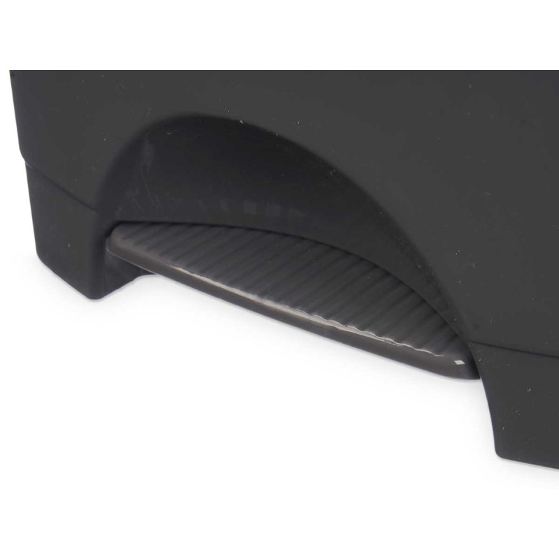 BALDE DO LIXO PLASTICO COM PEDAL 10L ANTRACITE