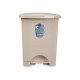 BALDE DO LIXO PLASTICO COM PEDAL 10L BEGE