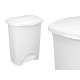BALDE DO LIXO PLASTICO COM PEDAL 30L BRANCO