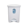 POUBELLE À PÉDALE EN PLASTIQUE 30L BLANC
