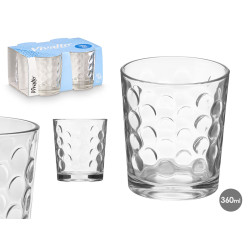 SET 4 BICCHIERI VETRO PUNTI 360ML