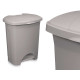 BALDE DO LIXO PLASTICO COM PEDAL 30L CINZENTO