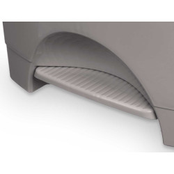 POUBELLE À PÉDALE EN PLASTIQUE 30L GRIS