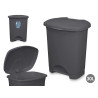 PLASTIC PEDAL BIN 30L ANTHRACITE