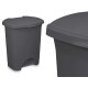 BALDE DO LIXO PLASTICO COM PEDAL 30L ANTRACITE
