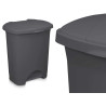 BALDE DO LIXO PLASTICO COM PEDAL 30L ANTRACITE