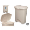 CESTINO CARTA PEDALE PLASTICA 30L BEIS