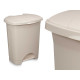 BALDE DO LIXO PLASTICO COM PEDAL 30L BEGE