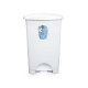PLASTIC PEDAL BIN 50L WHITE