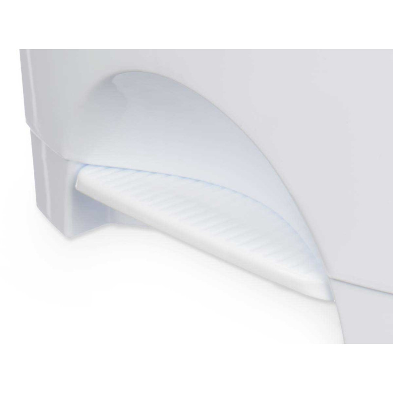 BALDE DO LIXO PLASTICO COM PEDAL 50L BRANCO
