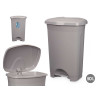 POUBELLE À PÉDALE EN PLASTIQUE 50L GRIS