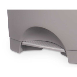 CESTINO CARTA PEDALE PLASTICA 50L GRIGIO