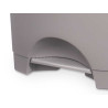 CESTINO CARTA PEDALE PLASTICA 50L GRIGIO