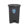 POUBELLE À PÉDALE EN PLASTIQUE 50L ANTHRACITE