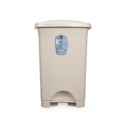 CESTINO CARTA PEDALE PLASTICA 50L BEIS