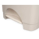 BALDE DO LIXO PLASTICO COM PEDAL 50L BEGE