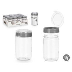 FRASCO COM TAMPA 660ML CINZENTO