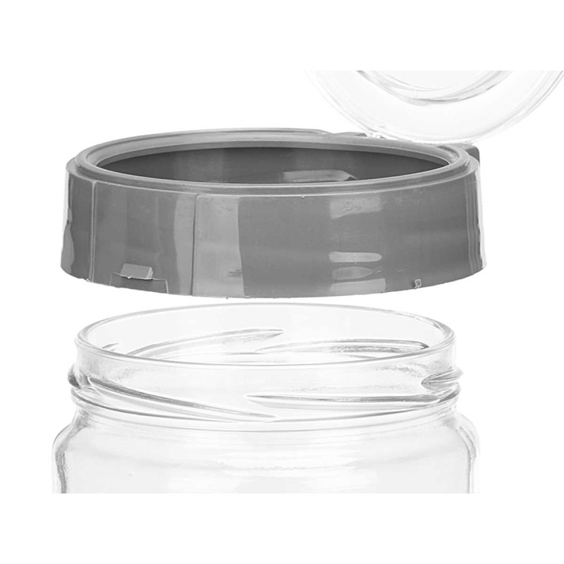BARATTOLO TAPPO 660ML GRIGIO
