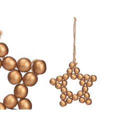 APPENDINO STELLA PERLE MEDIO LEGNO ORO