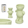 MAN FIGURE VASE SMALL GREEN