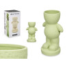 MAN FIGURE VASE LARGE GREEN