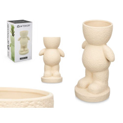FIGURA UOMO VASO GRD BEIGE
