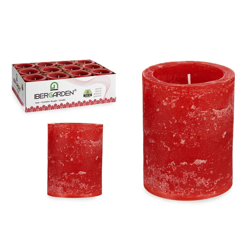 CANDLE CYLINDER SHAPE GERANIUM
