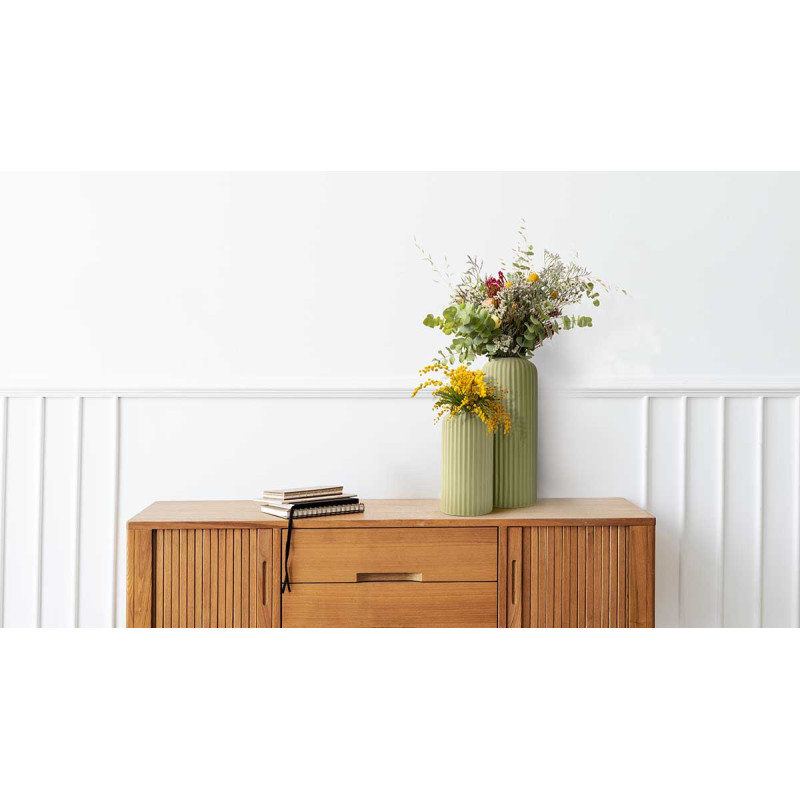 VASO ALTO RIGHE GRD VERDE