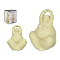 FIGURA MUJER YOGA VERDE