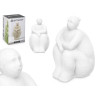 FIGURINE FEMME ASSISE  BLANCHE