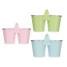 VASO DUPLO PEQ ASAS BORDA PRATEADA SORT 3