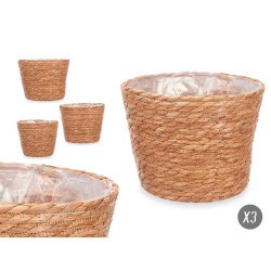SET 3 ROUND ESPARTO BASKETS MEDIUM