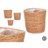 SET 3 TALL ROUND ESPARTO BASKETS 