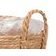SET 3 CONICAL ESPARTO BASKETS WITH HANDLES