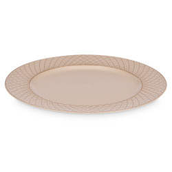 BOUGEOIR LOSANGES TAUPE VIEILLI 33CM