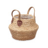 FOLDABLE BASKET WITH HANDLES MIXED ESPARTO 20CM