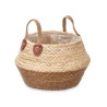 CESTO PIEGHEVOLE MANIGLLIE SPARTO MISTO 24CM