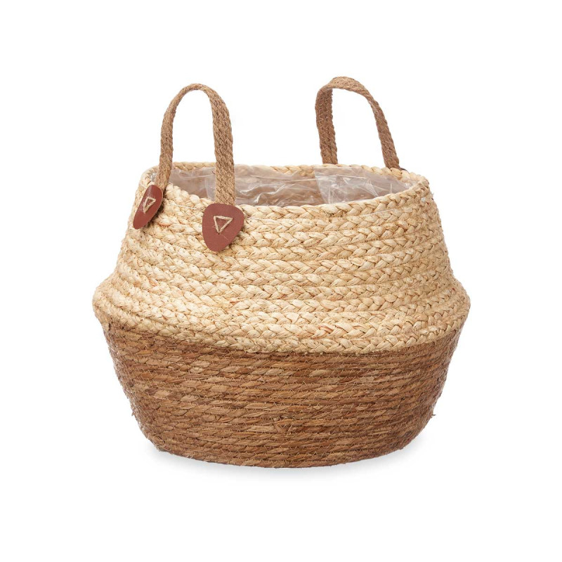 PANIER PLIABLE AVEC POIGNÉES EN SPARTE MIXTE 30CM