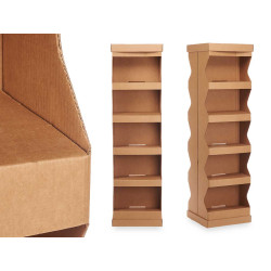 SELF ASSEMBLY KRAFT DISPLAY WITH LID 