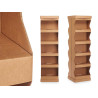 SELF ASSEMBLY KRAFT DISPLAY WITH LID 