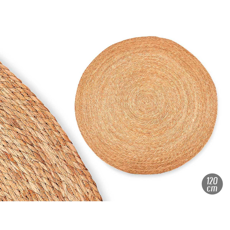 ROUND ESPARTO NATURAL CARPET 120CM