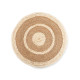 ROUND ESPARTO CARPET WITH THREAD EDGE 80CM