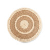 TAPPETO ROTONDO SPARTO ORLO FILO 80CM