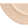 BOUGEOIR LOSANGES TAUPE VIEILLI 33CM