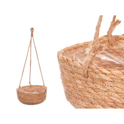 SET 3 ESPARTO HANGING POTS 