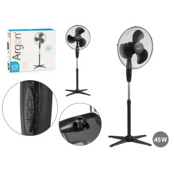 VENTILATORE DA TERRA NERO 45W
